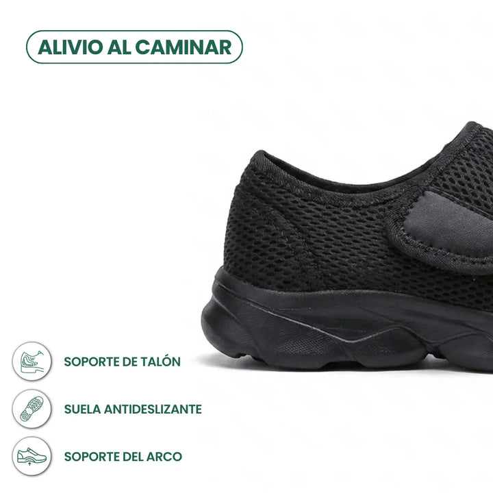 Comfort Orthopedic Walking Shoes with Hook-and-Loop Strap for Wide or Swollen Feet 13