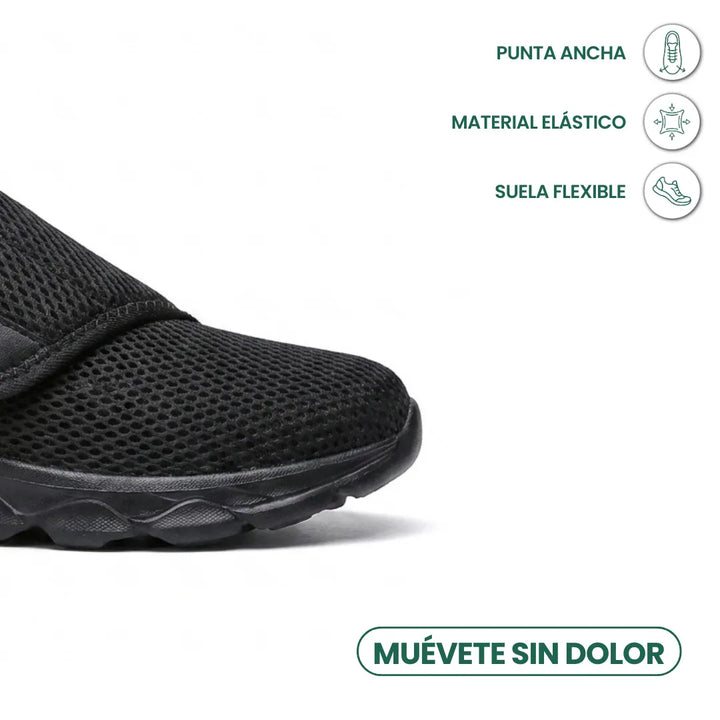 Comfort Orthopedic Walking Shoes with Hook-and-Loop Strap for Wide or Swollen Feet 14