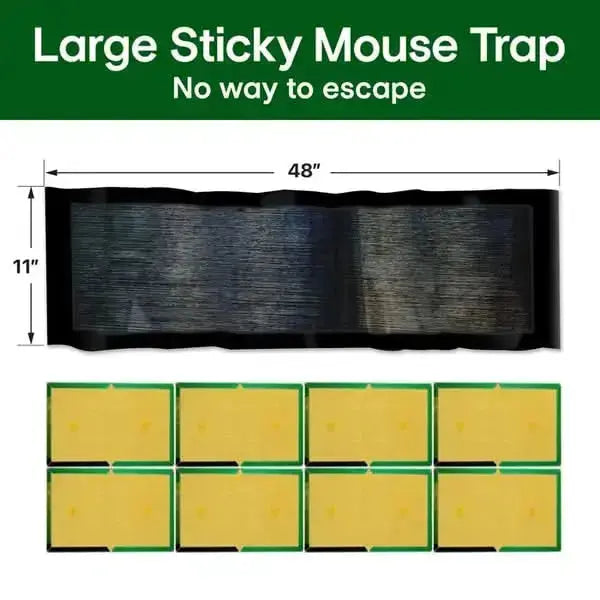 Extra Strong Glue Trap for Rats & Mice – Large Non-Toxic Sticky Mat, Ready to Use 5