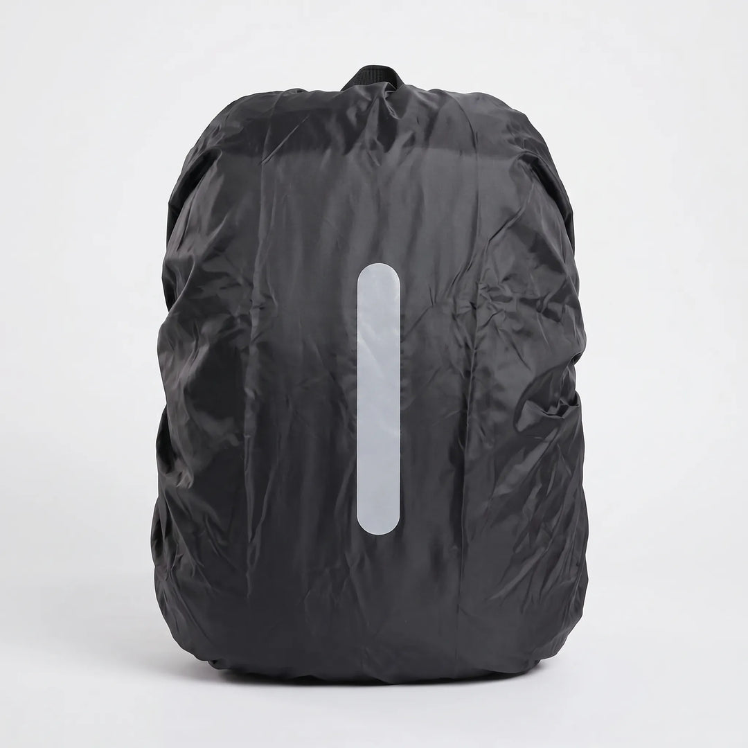 Backpack Rain Cover - For Men and Women - Water-Resistant Shell - Reflective Safety Strip - Elastic Hem - Packable Design