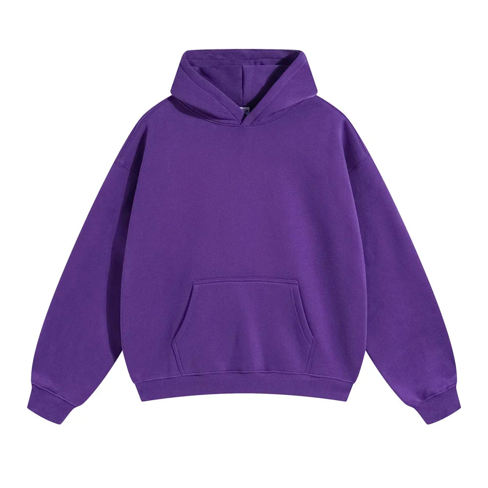 Relaxed Men's Pullover Hoodie With Kangaroo Pocket 13