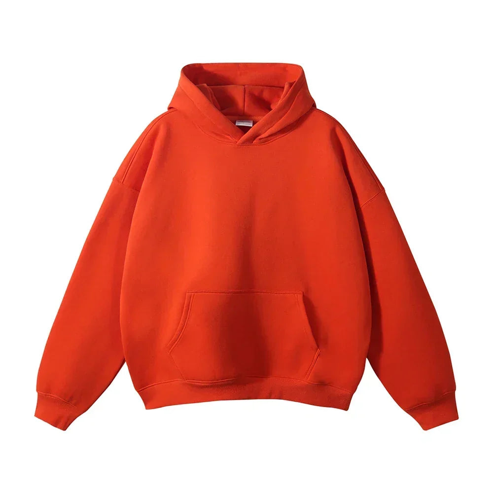 Relaxed Men's Pullover Hoodie With Kangaroo Pocket 17