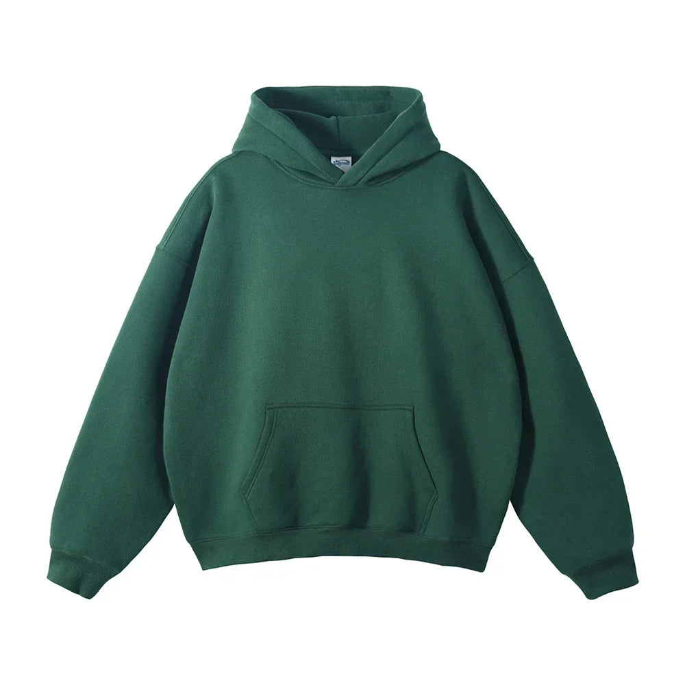Relaxed Men's Pullover Hoodie With Kangaroo Pocket 21
