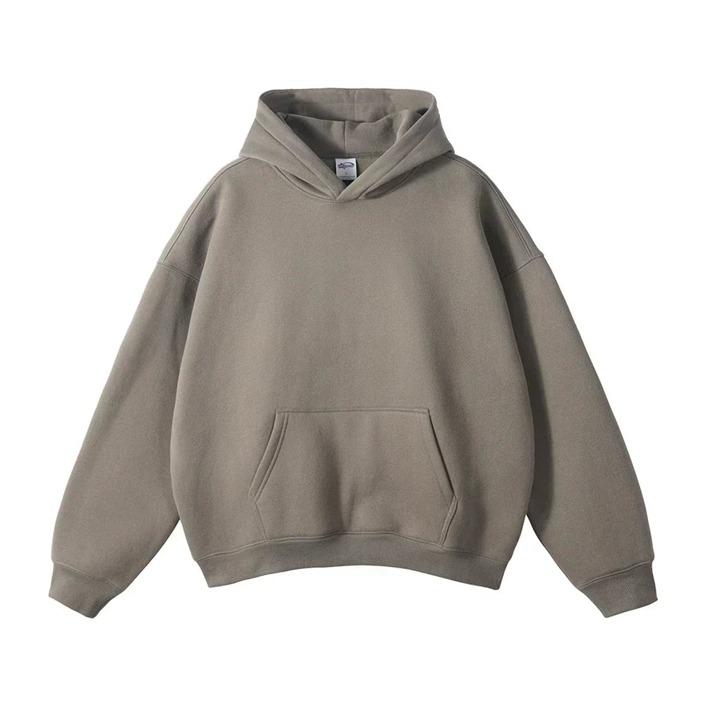 Relaxed Men's Pullover Hoodie With Kangaroo Pocket 5
