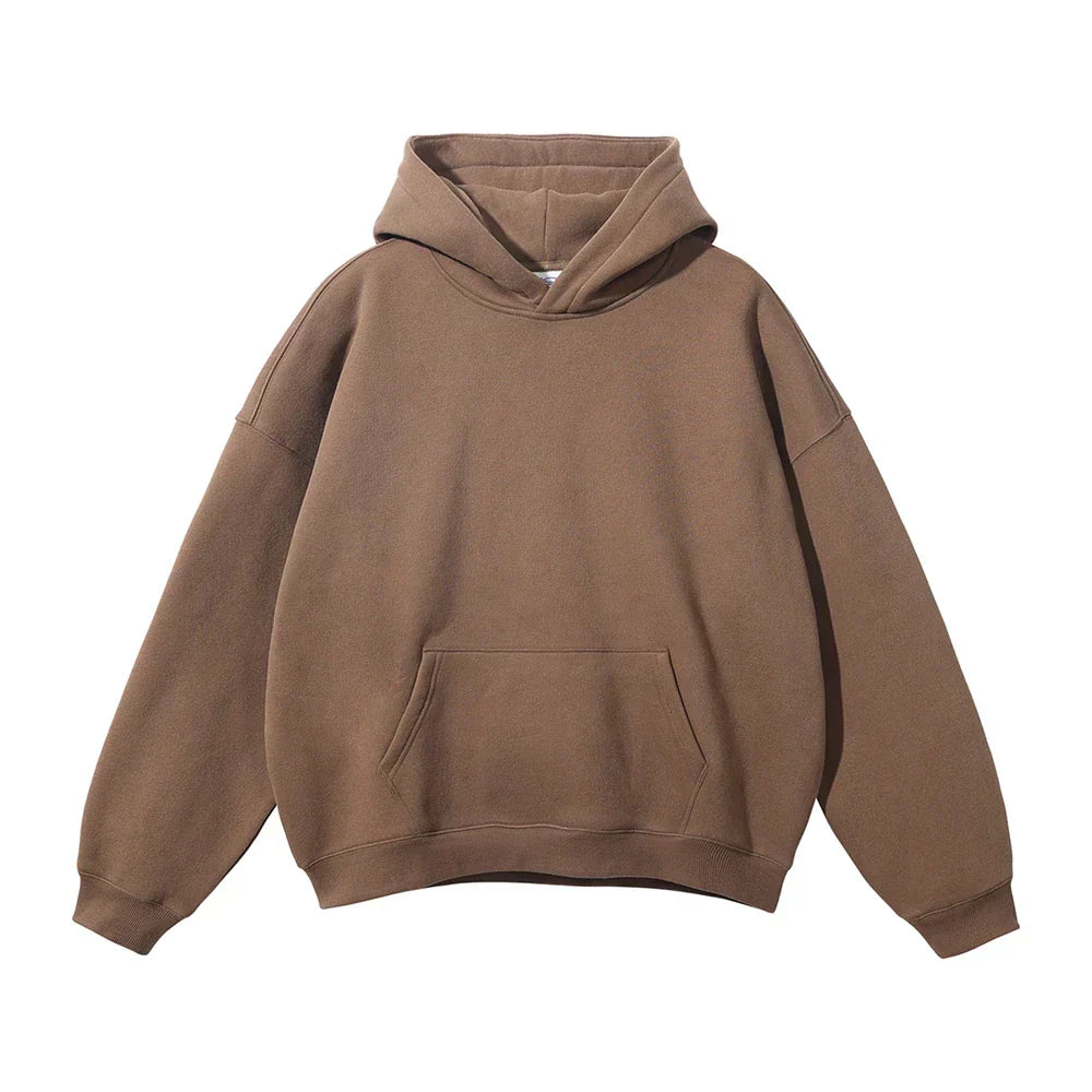Relaxed Men's Pullover Hoodie With Kangaroo Pocket 8