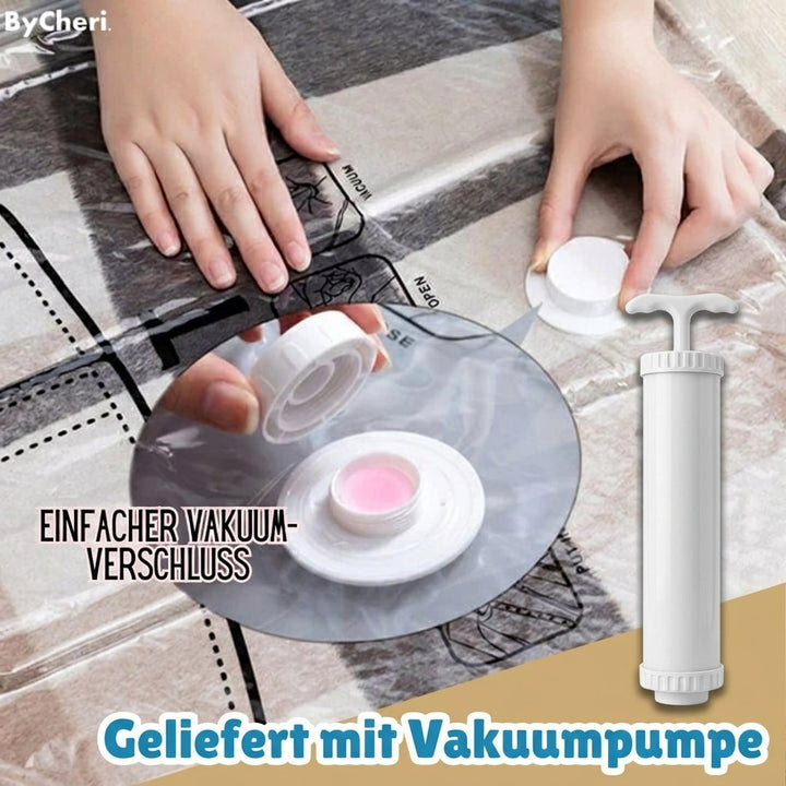 Hanging Vacuum Storage Bags for Closet Space Saving, 130 x 60 cm, Clear 3