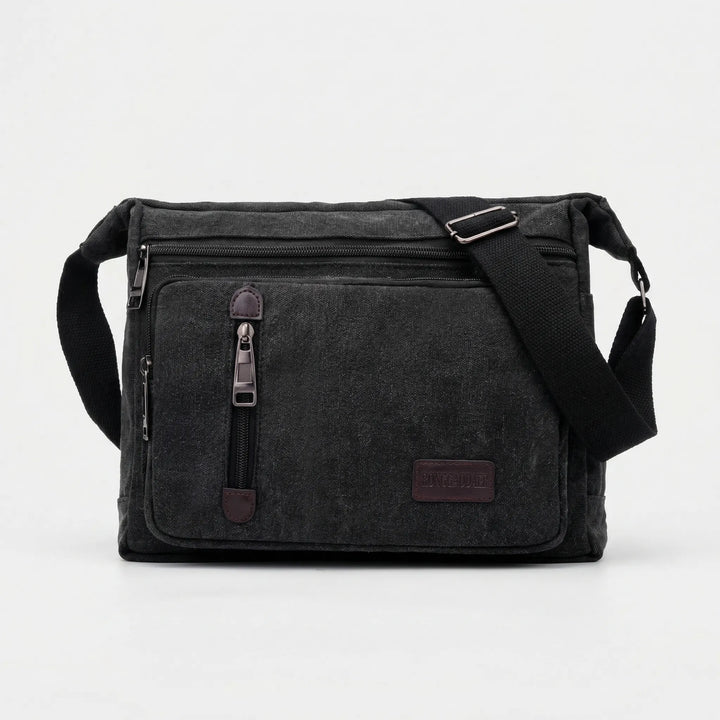 Retro-Style Crossbody Messenger Bag - Traverso
