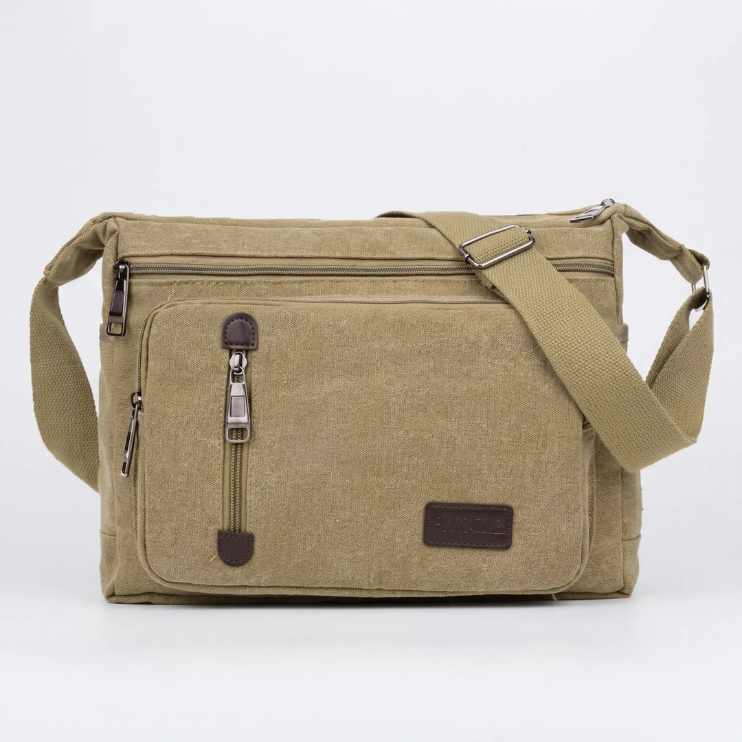 Retro-Style Crossbody Messenger Bag - Traverso