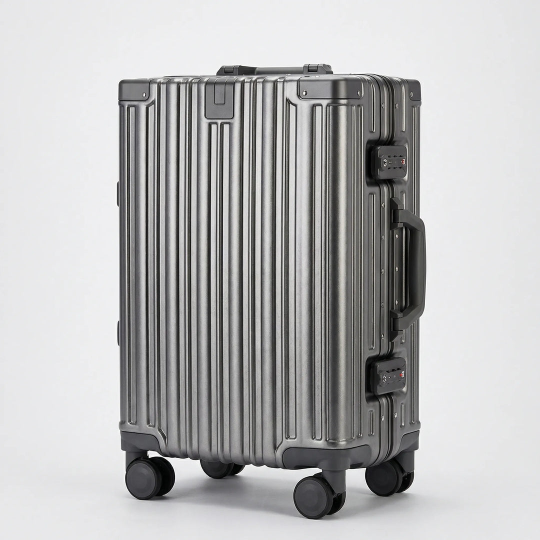 Ribbed Hard Shell Suitcase - Aerogo