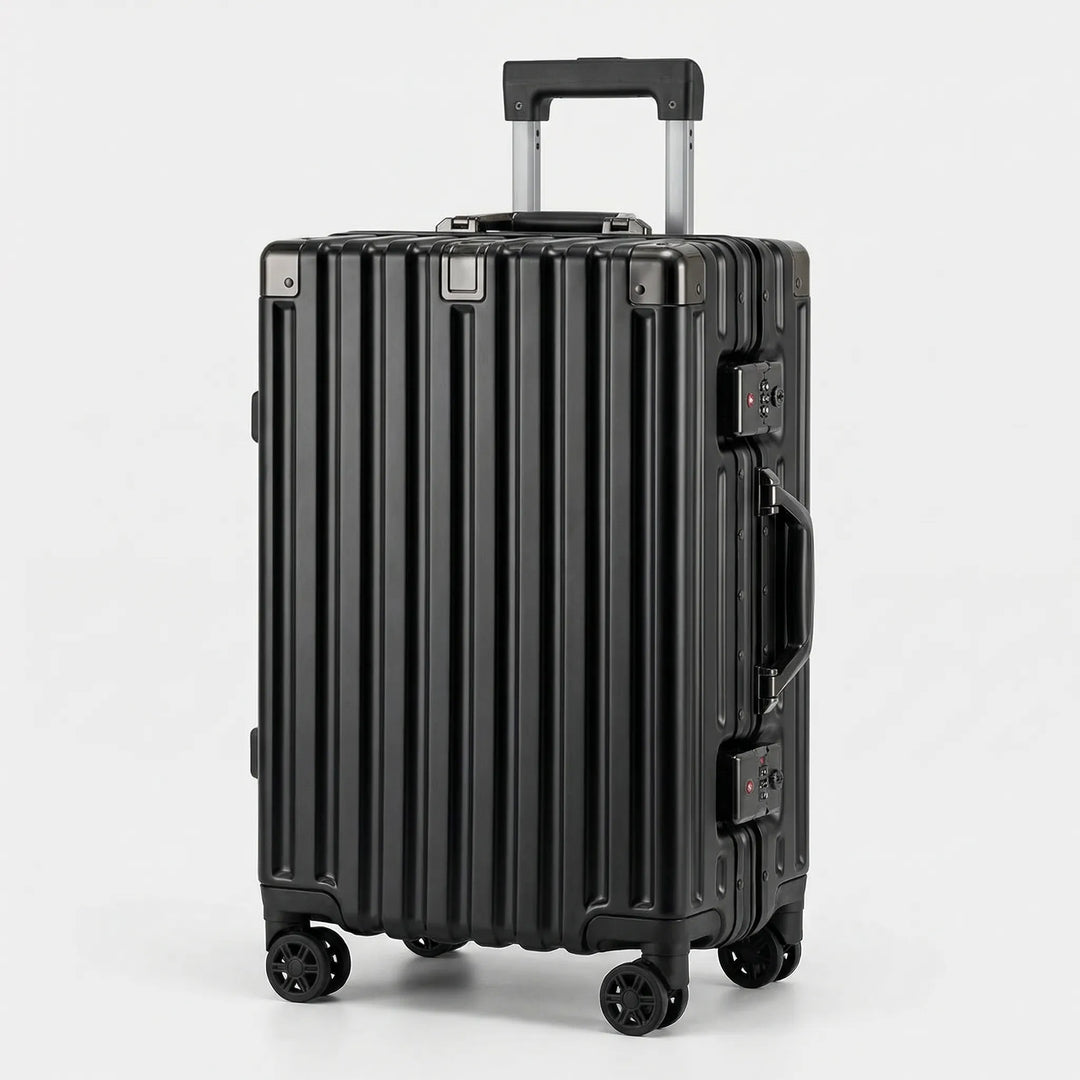 Ribbed Hard Shell Suitcase - Omnirove