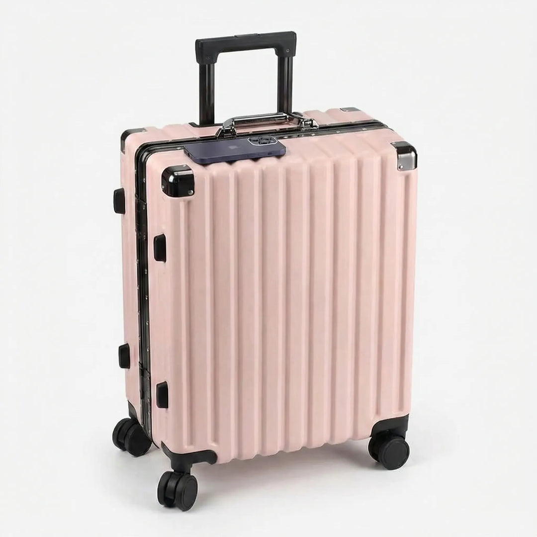 Ribbed Hard Shell Suitcase - Omnirove