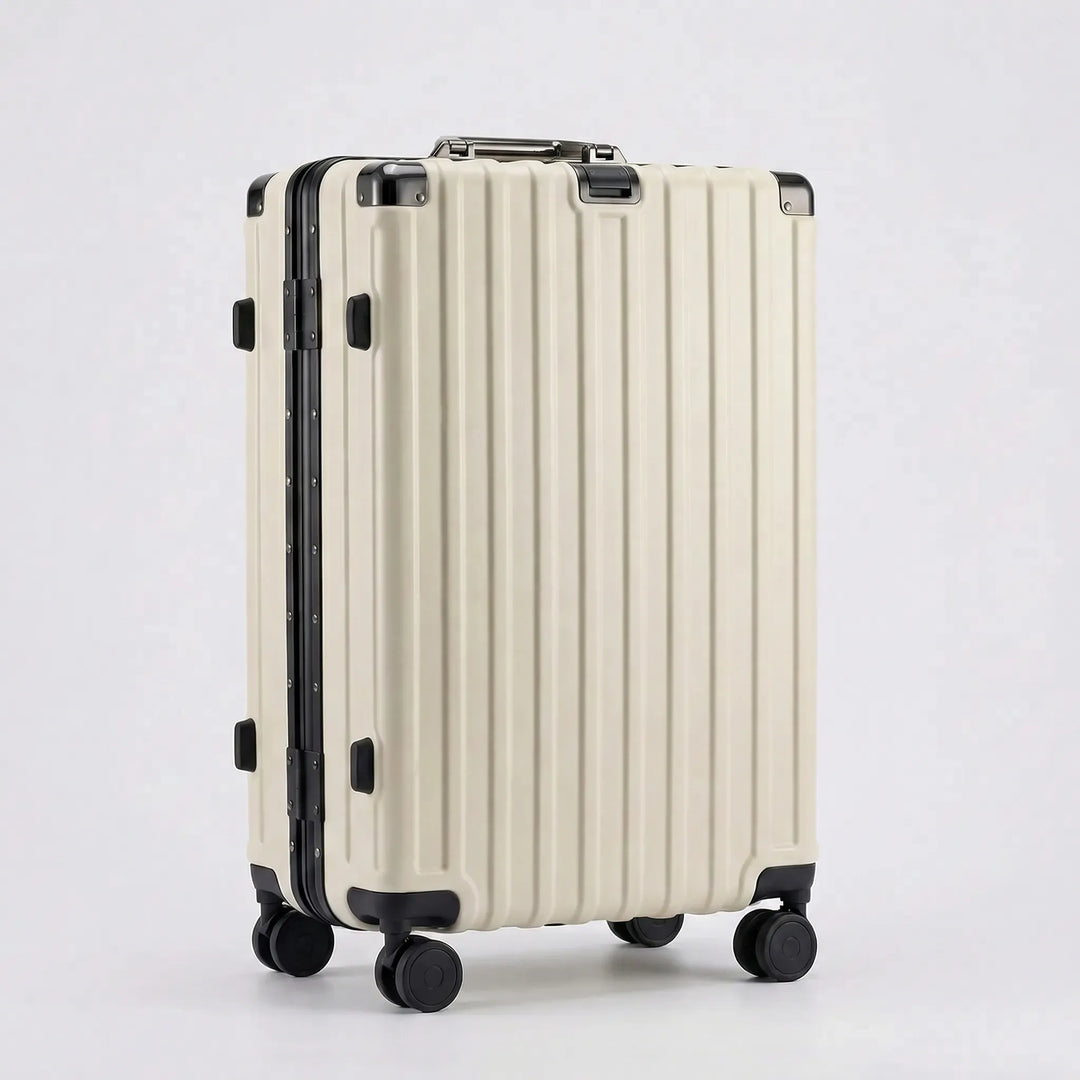 Ribbed Hard Shell Suitcase - Omnirove