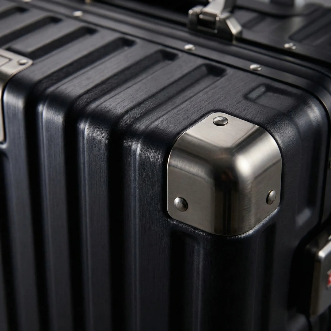 Ribbed Hard Shell Suitcase - Omnirove