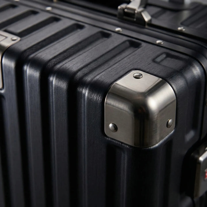 Ribbed Hard Shell Suitcase - Omnirove