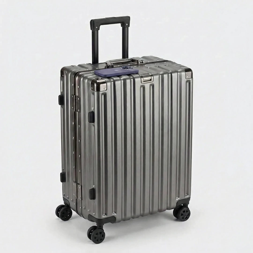 Ribbed Hard Shell Suitcase - Omnirove