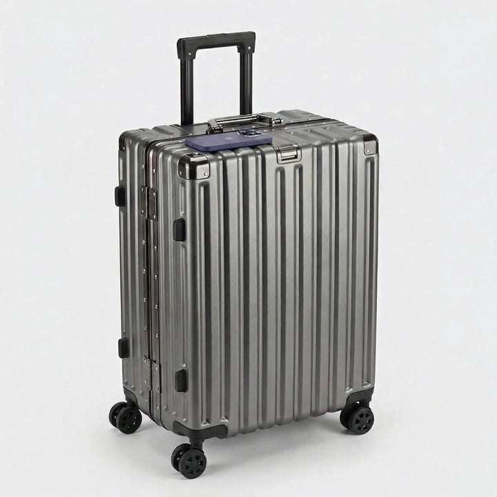 Ribbed Hard Shell Suitcase - Omnirove