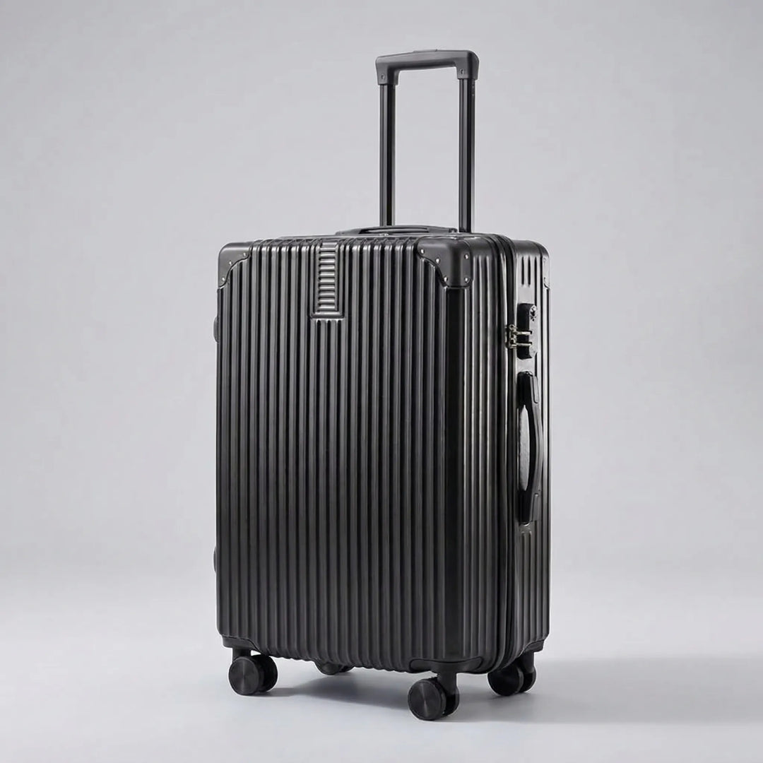 Ribbed Hard Shell Suitcase - Trekara