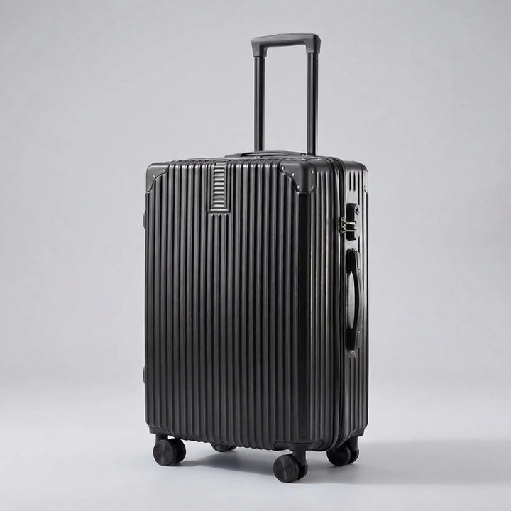 Ribbed Hard Shell Suitcase - Trekara
