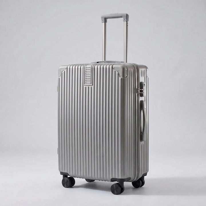 Ribbed Hard Shell Suitcase - Trekara