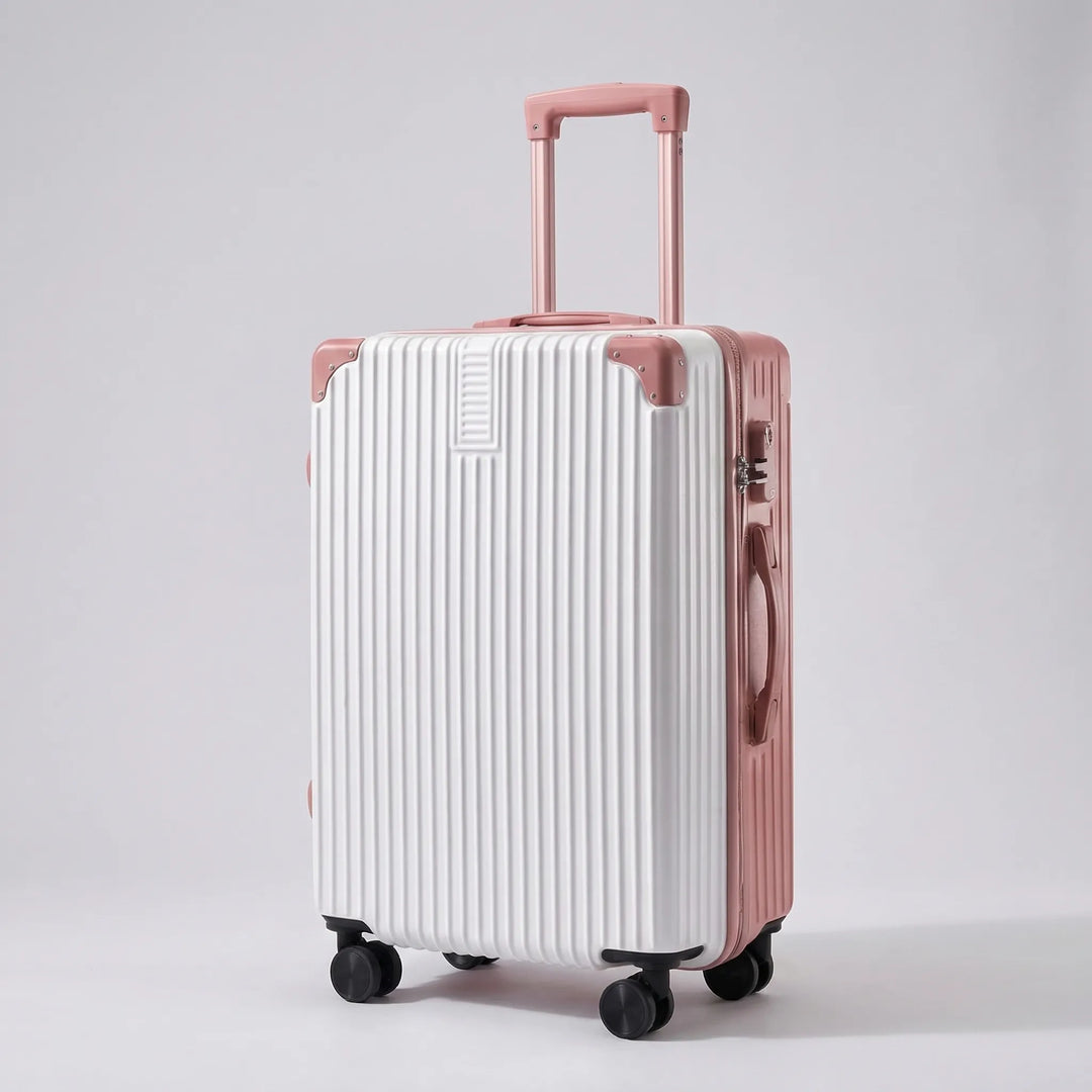 Ribbed Hard Shell Suitcase - Trekara