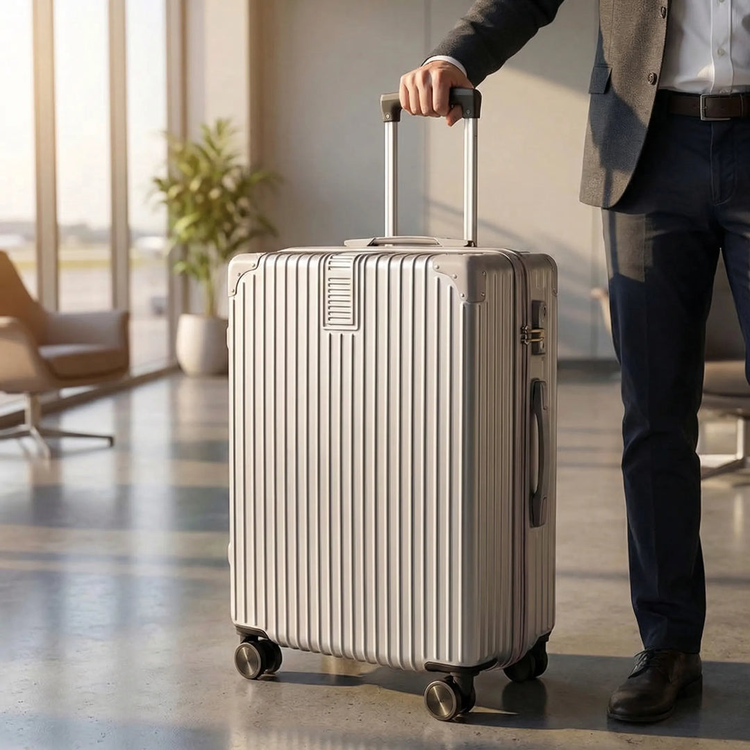 Ribbed Hard Shell Suitcase - Trekara