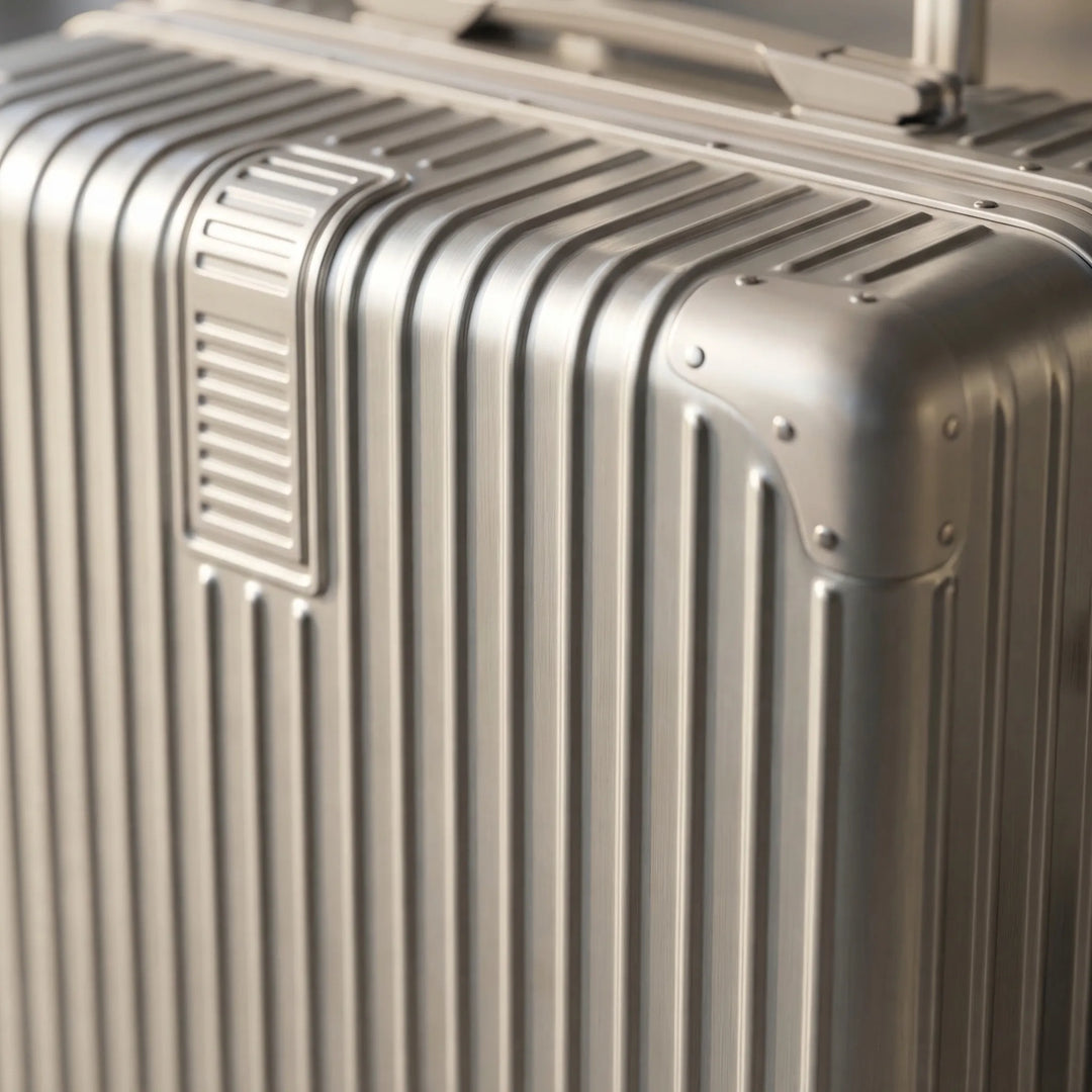 Ribbed Hard Shell Suitcase - Trekara