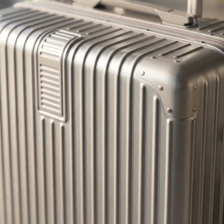 Ribbed Hard Shell Suitcase - Trekara