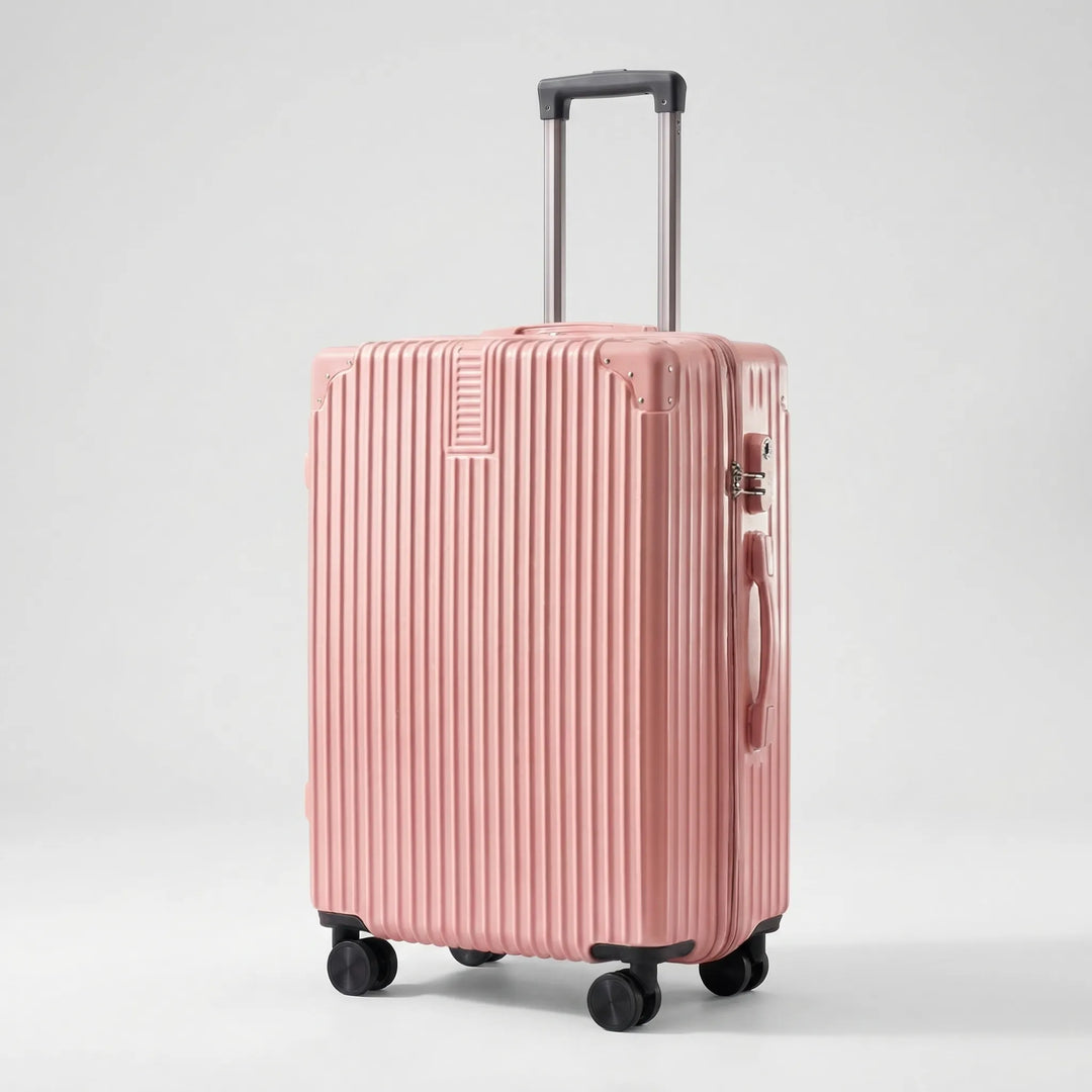 Ribbed Hard Shell Suitcase - Trekara