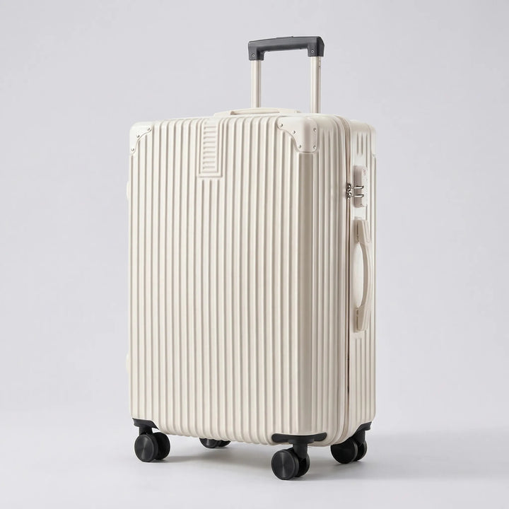 Ribbed Hard Shell Suitcase - Trekara