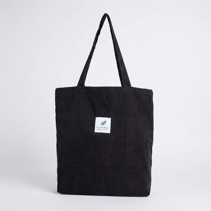 Ribbed Textured Tote - Ribbota