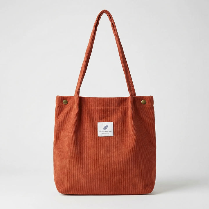 Ribbed Textured Tote - Ribbota