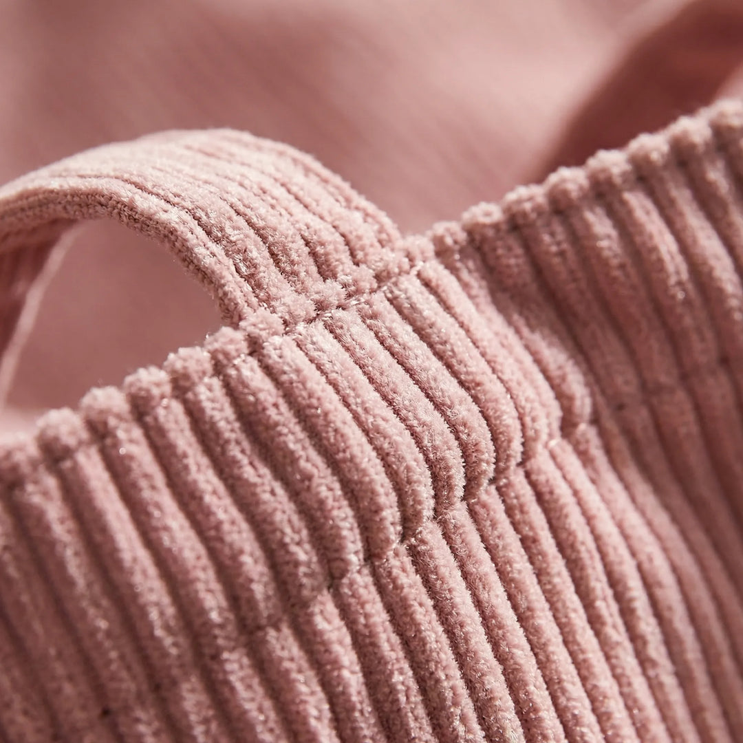 Ribbed Textured Tote - Ribbota