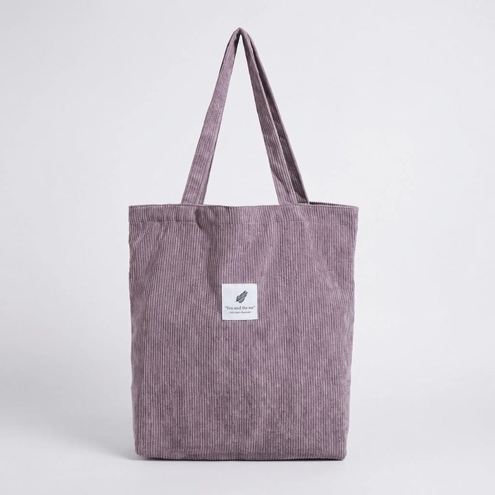 Ribbed Textured Tote - Ribbota