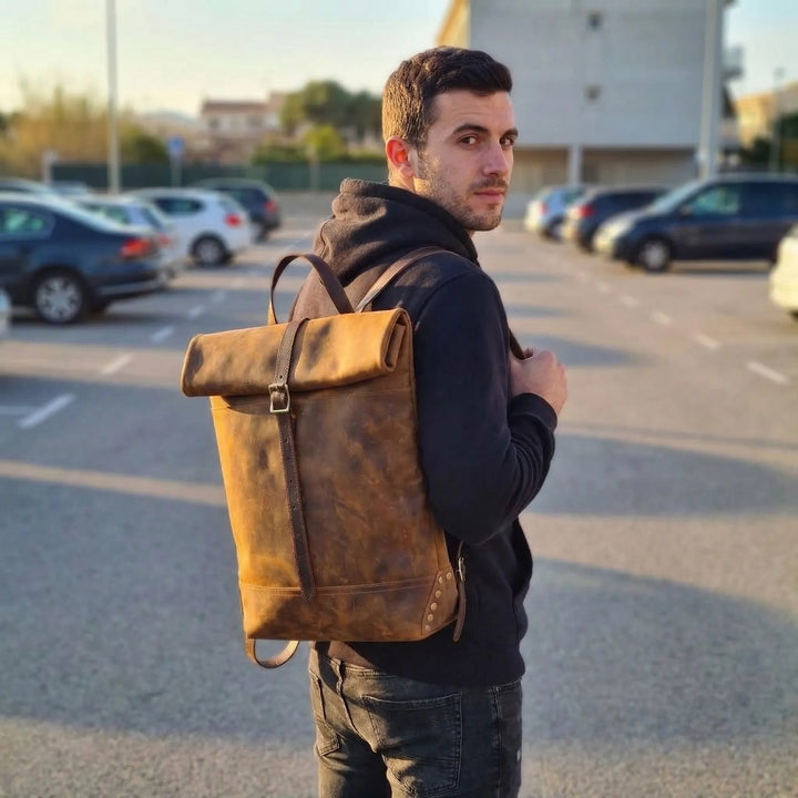 Roll-Top Daily Backpack - Veldora