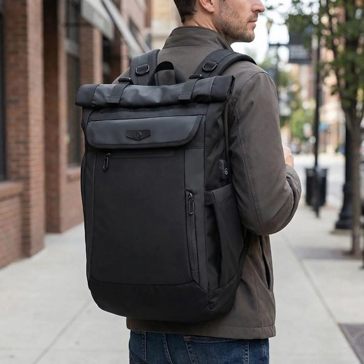 Roll-Top Travel Backpack - Voltrax