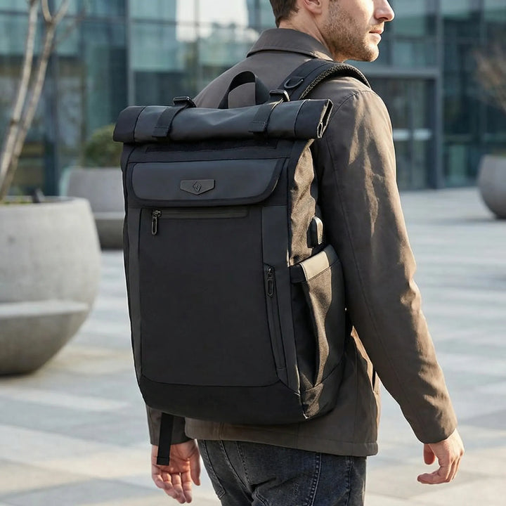 Roll-Top Travel Backpack - Voltrax