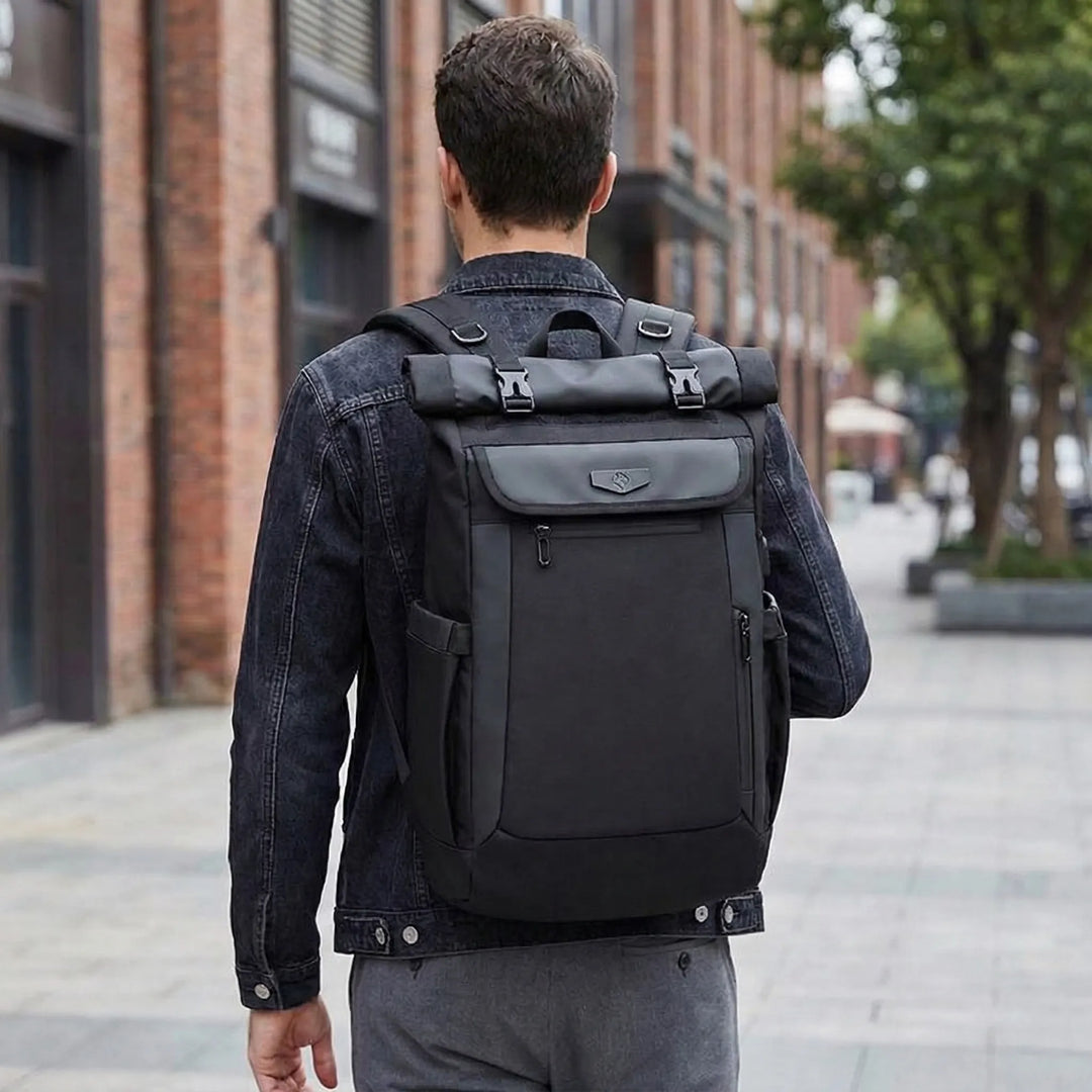 Large Roll-Top Travel Backpack - Rollpak