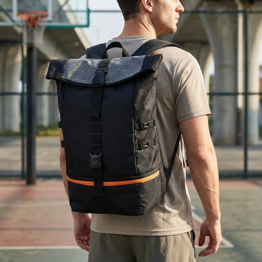 Roll Top Sports Backpack - Athlios