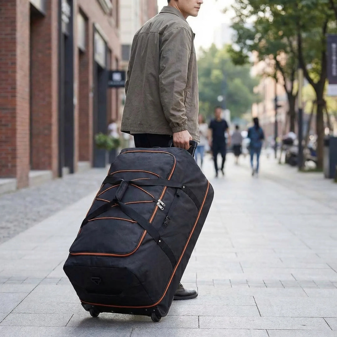 Extra-Large Expandable Wheeled Duffel - Voyaxer