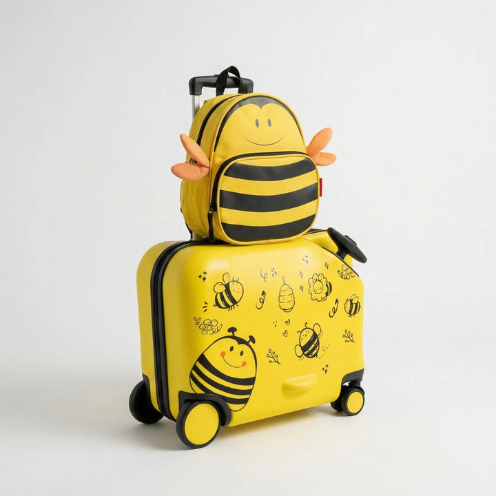 Kids Ride-On Suitcase With Backpack - Ridezee