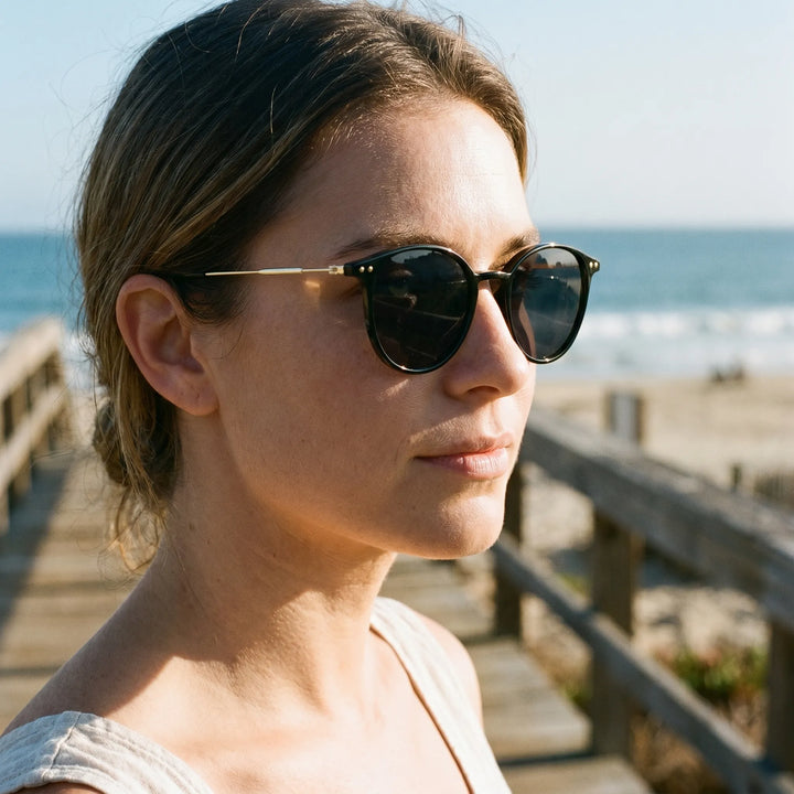 Round Retro Style Sunglasses - Solaria