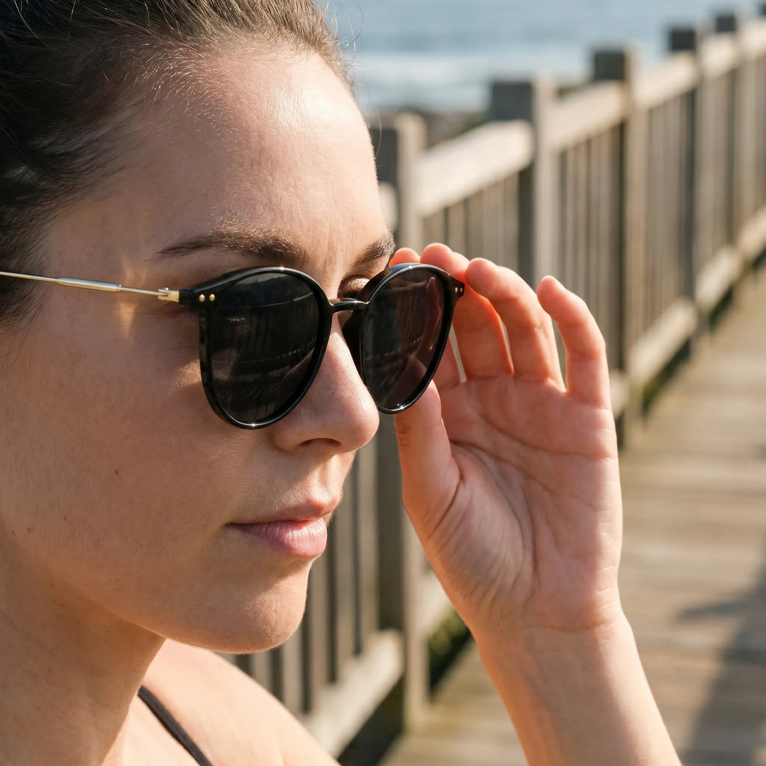 Round Retro Style Sunglasses - Solaria