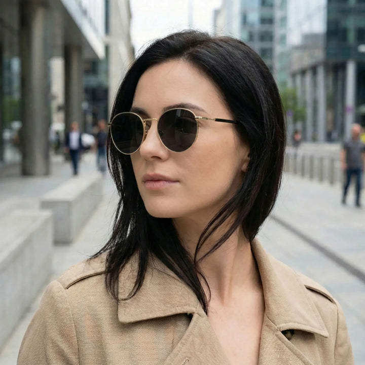 Round Wire Frame Sunglasses - Solarix