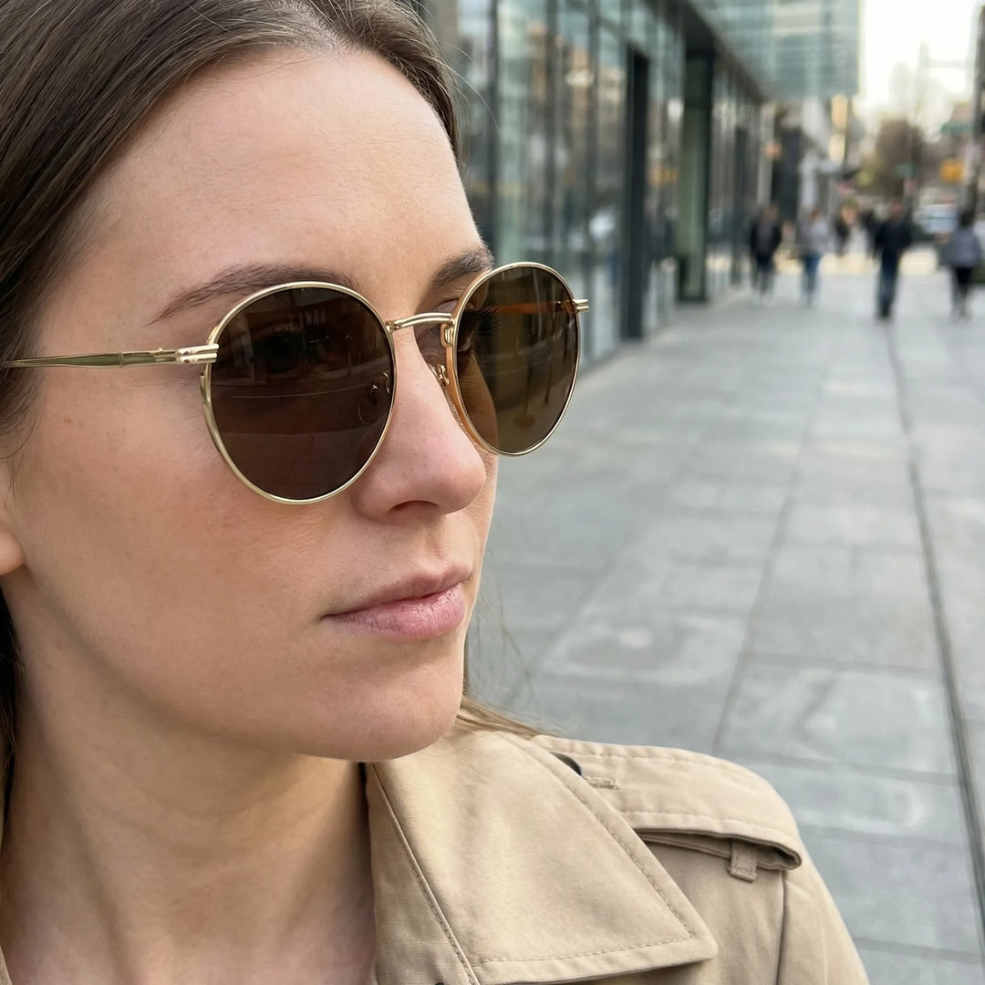 Round Wire Frame Sunglasses - Solarix