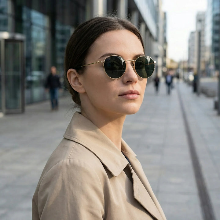 Round Wire Frame Sunglasses - Solarix