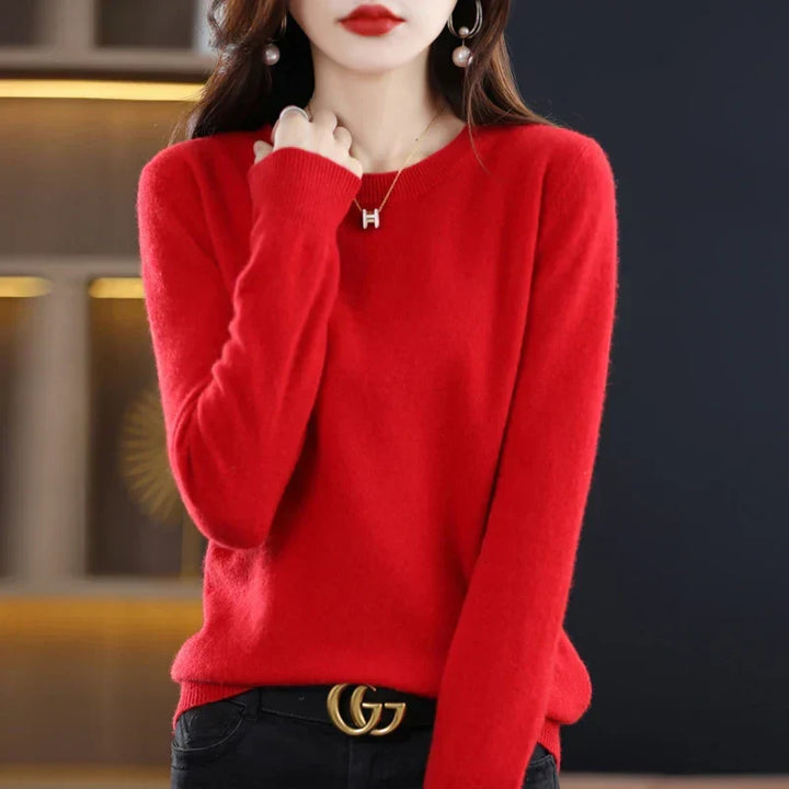Women's Pure Cashmere Sweater for Fall and Winter 9