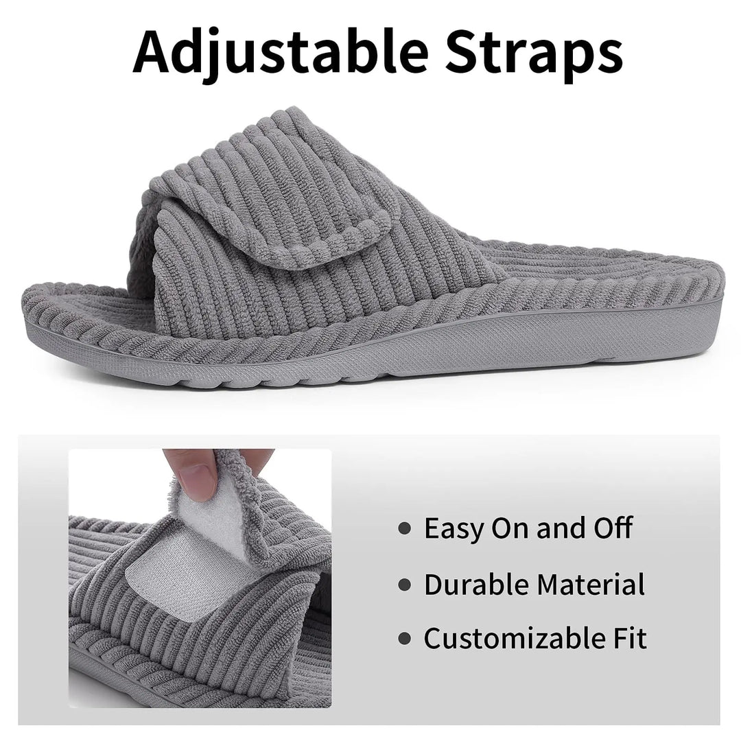 Orthopedic Corduroy House Slippers with Arch Support 6