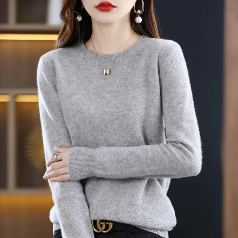 Women's Pure Cashmere Sweater for Fall and Winter 20