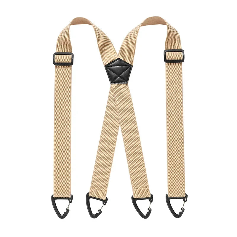 Men's X-Back Suspenders with Adjustable Metal Clips 12