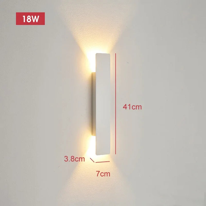 Noir Weatherproof LED Outdoor Wall Light, Aluminum, 18W 7